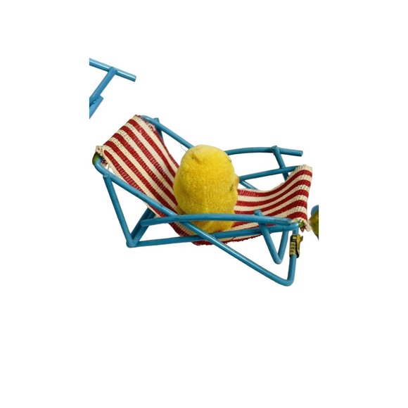 Lot of 3 Vintage Enesco Miniature Summer Chicks - Flocked Baby Duck Set - Picture 8 of 14